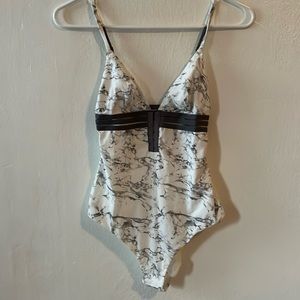 Topshop marble bodysuit